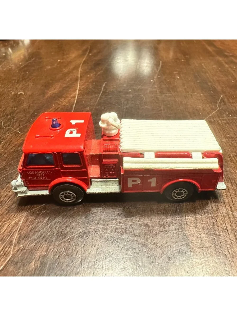 Vintage Lesney Matchbox 1981 Die Cast Pumper Fire Engine